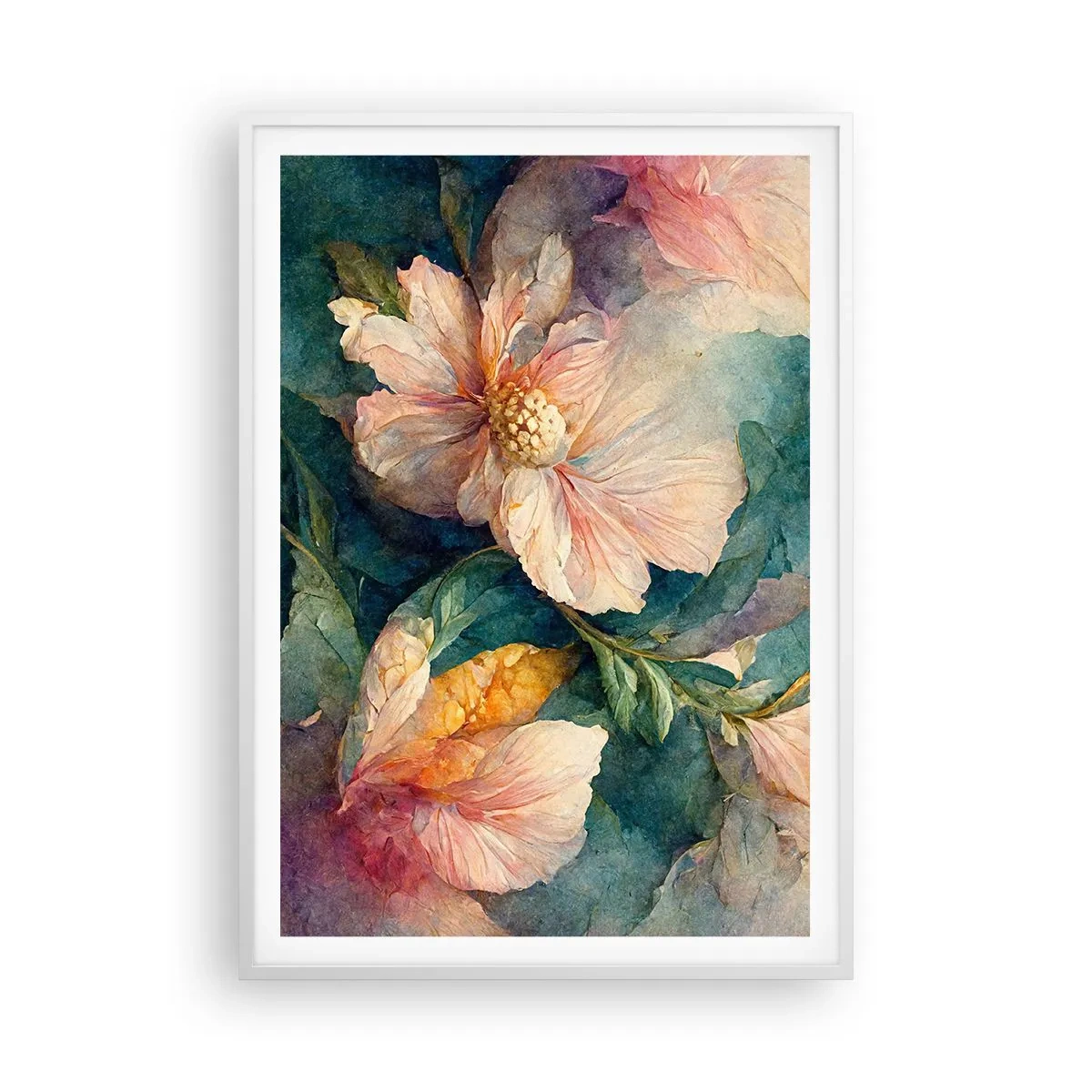 Poster in een witte lijst - Gewoon subtiliteit - 70x100 cm