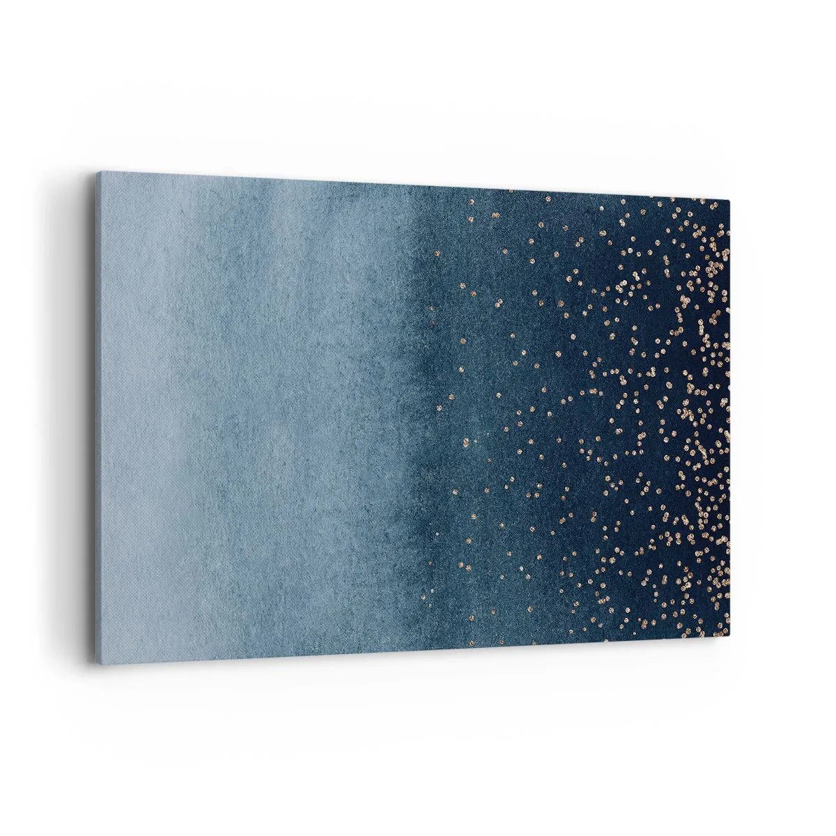 Schilderen op canvas - Samenstelling - blauwe fasen - 120x80 cm