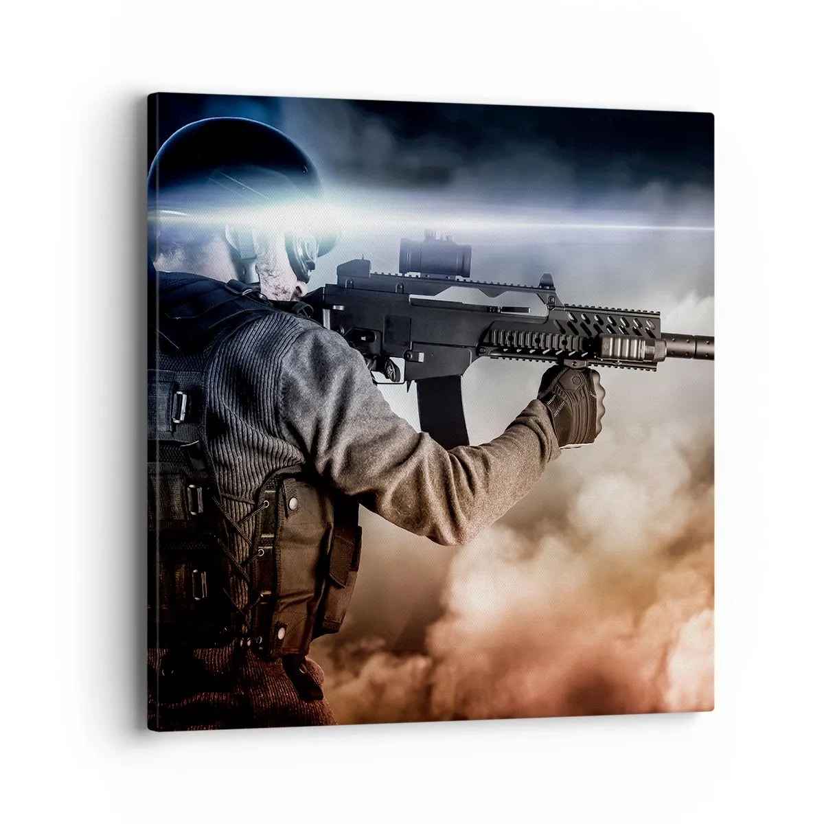 Schilderen op canvas - Gewoon een held - 40x40 cm