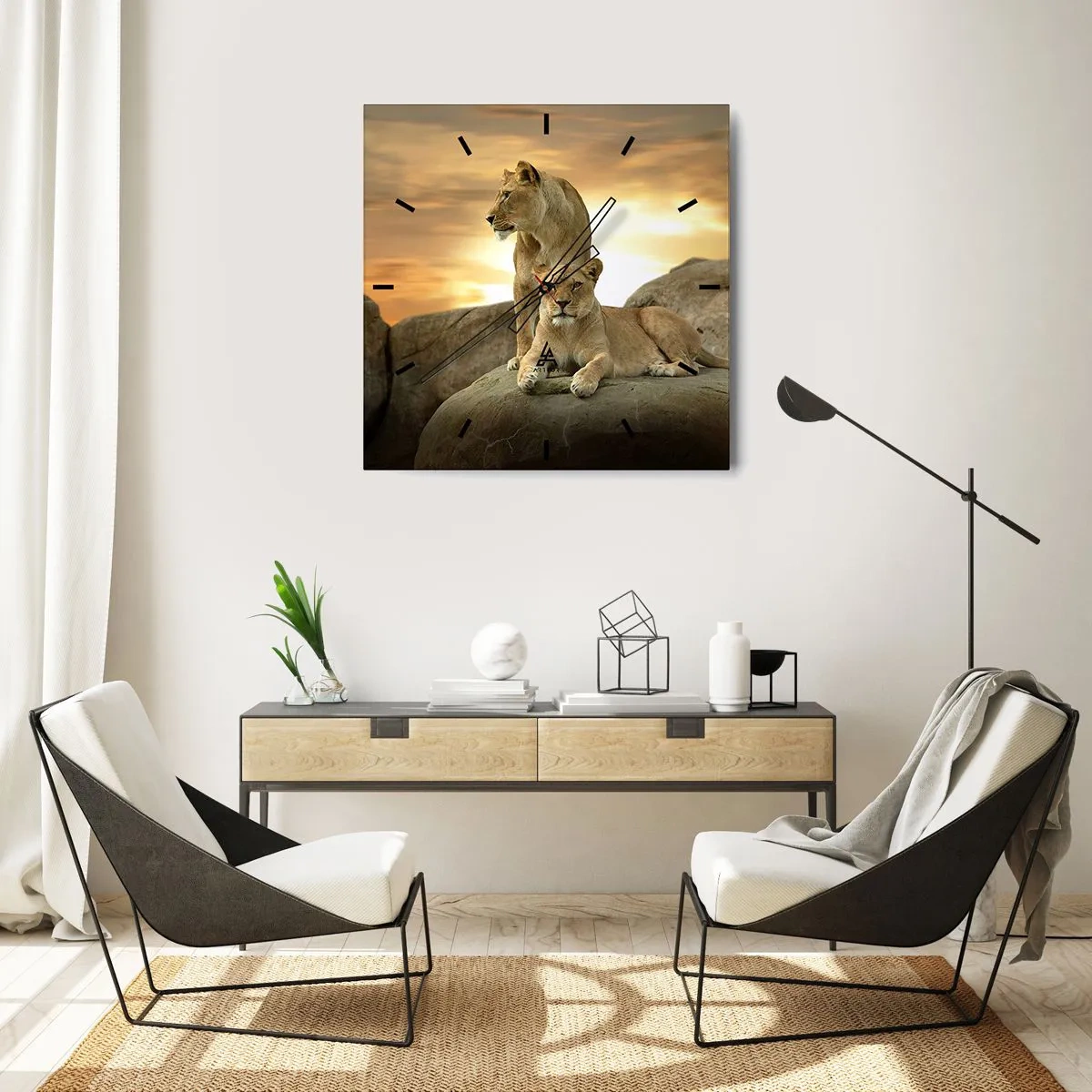 Wandklok - Klok - Koninklijke majesteit - 30x30 cm