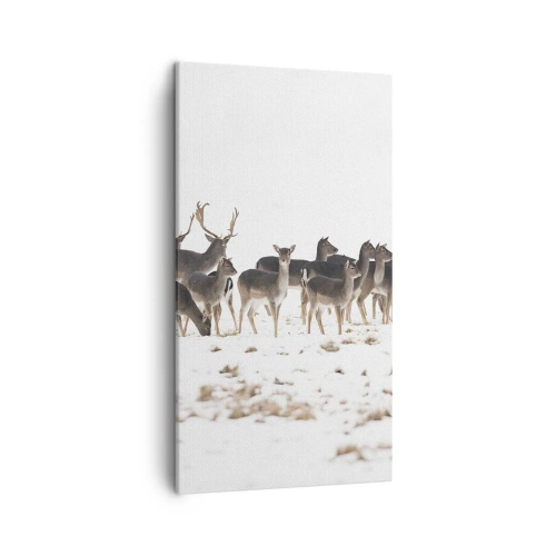 Schilderen op canvas - De kerst komt eraan? - 45x80 cm