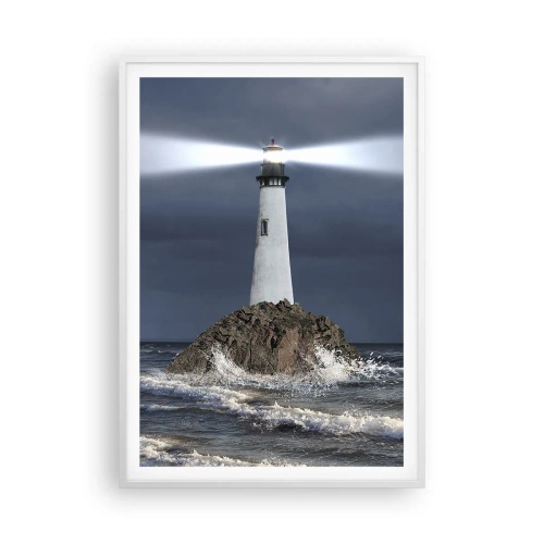 Poster in een witte lijst - Hier... hier... hier! - 70x100 cm