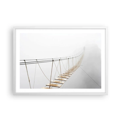 Poster in een witte lijst - Waar zal het je brengen? - 70x50 cm