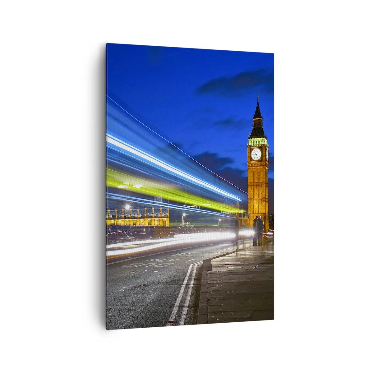 Schilderen op canvas - Onder toeziend oog van Big Ben - 80x120 cm