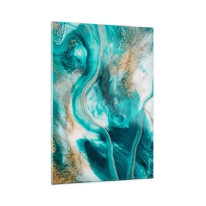 Schilderen op glas - De rivier van goud - 50x70 cm