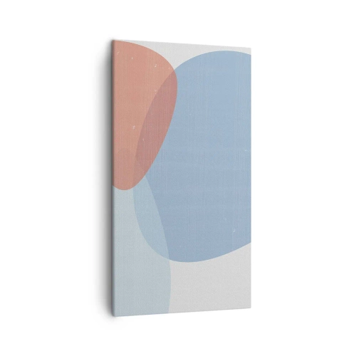 Schilderen op canvas - Pastelkleurige relaties - 45x80 cm