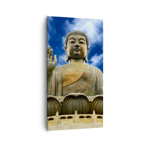 Schilderen op canvas - Leef zonder angst - 55x100 cm