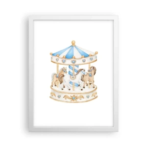 Poster in een witte lijst - Zoete jeugd - 30x40 cm