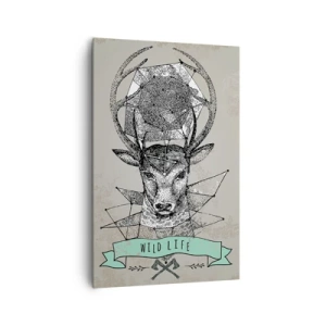 Schilderen op canvas - Sint Hubertus visie - 80x120 cm