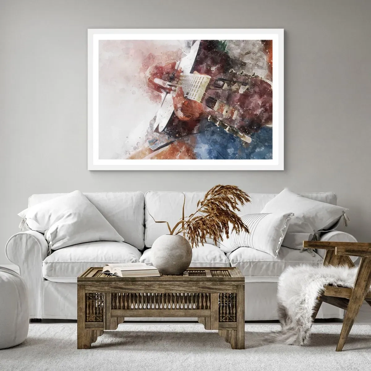 Poster in een witte lijst - En wat vind je ervan? - 50x40 cm