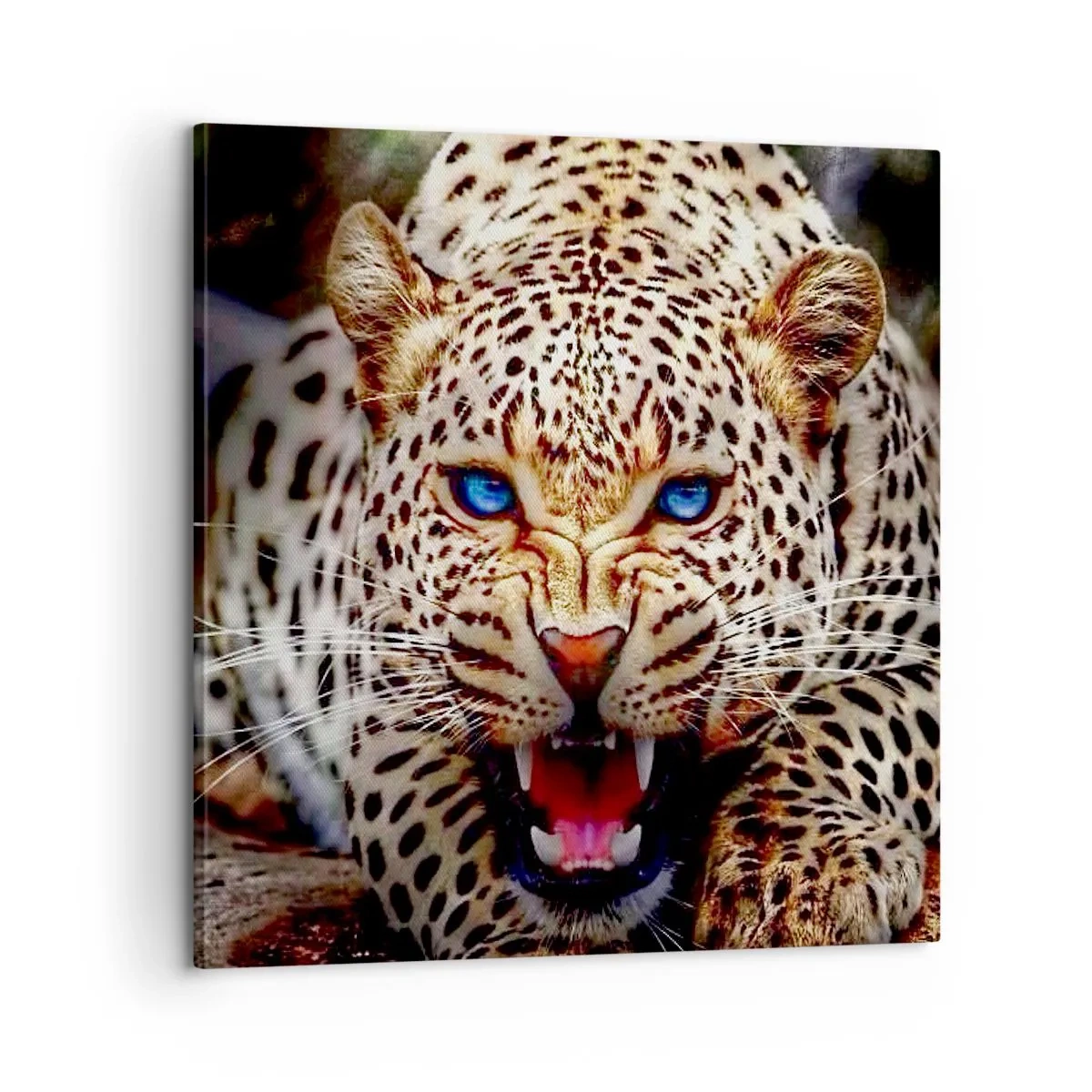 Schilderen op canvas - Boosheid schaadt de schoonheid niet - 60x60 cm