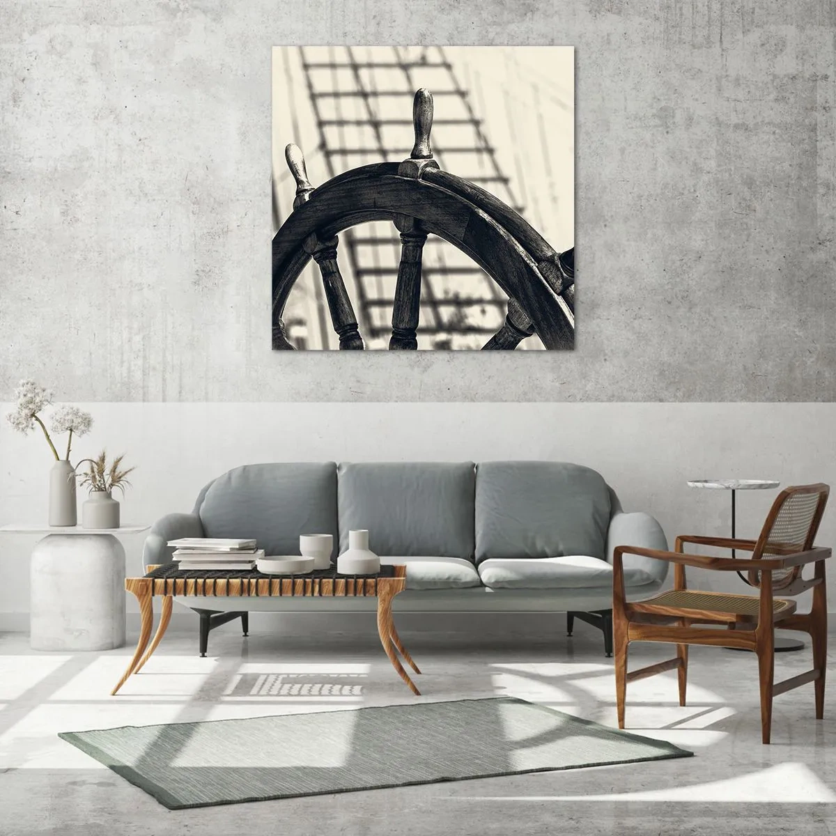 Schilderen op glas - Zeeverhalen - 70x70 cm