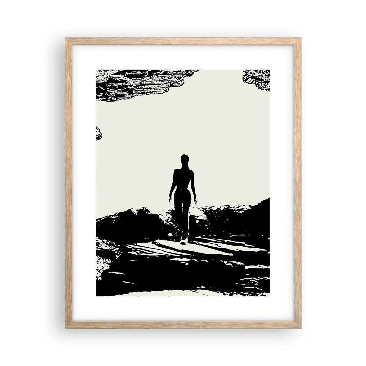 Een poster in een licht eiken lijst - Een nieuwe kijk - 40x50 cm