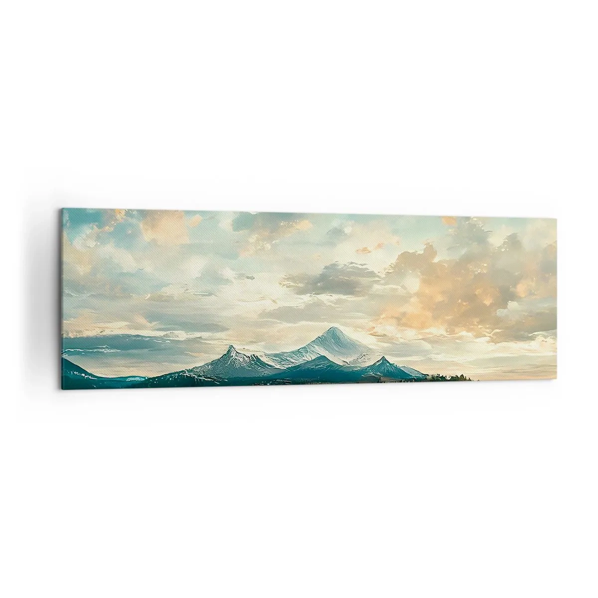 Schilderen op canvas - Onder bescherming van de hemel - 160x50 cm