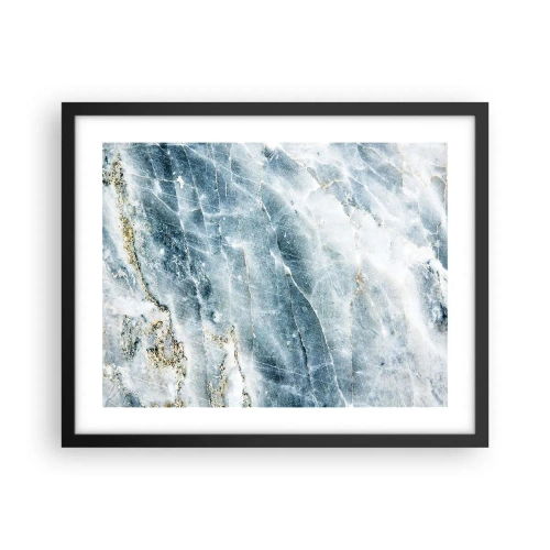 Poster in een zwarte lijst - Ijs wereld - 50x40 cm