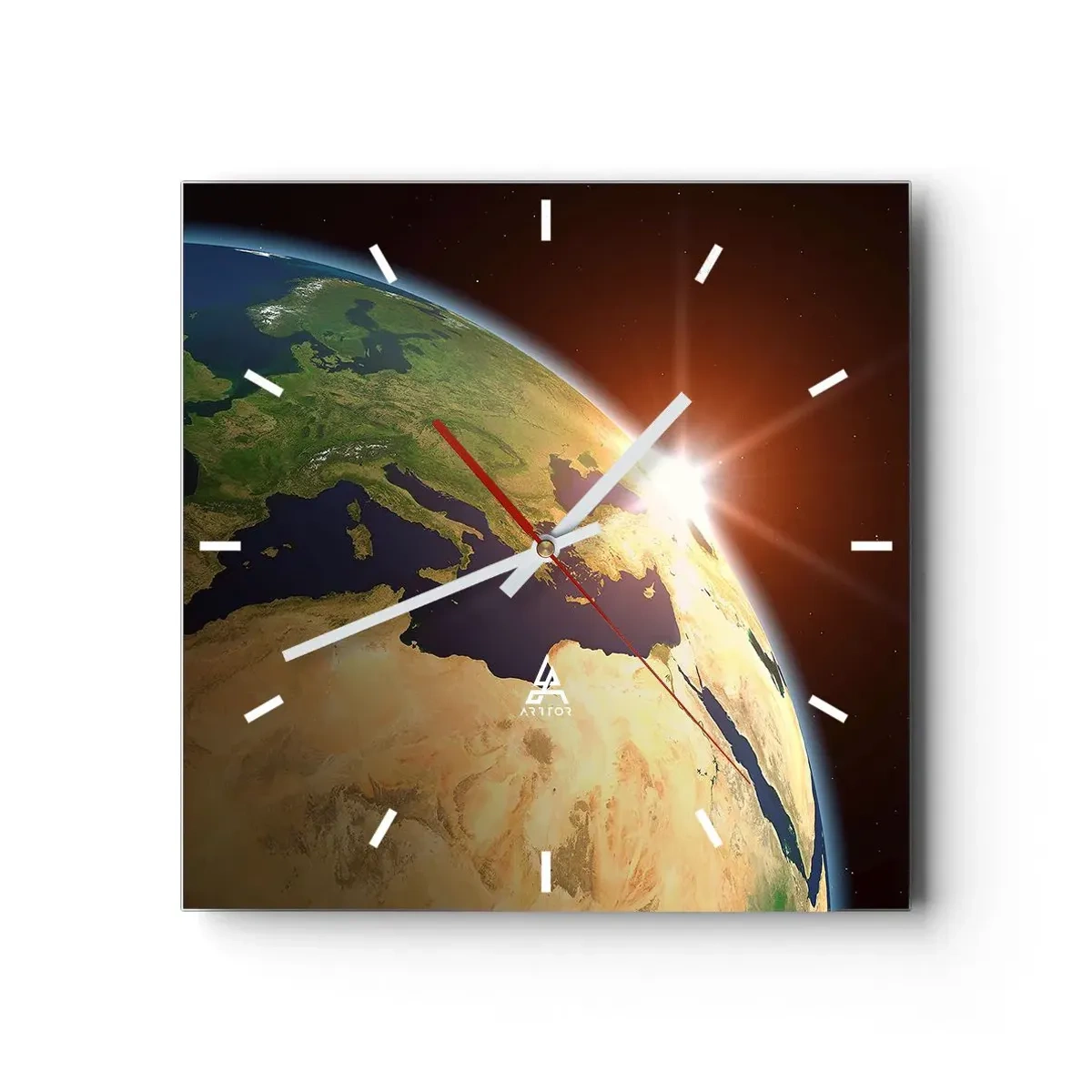 Wandklok - Klok - Zonsopgang - 40x40 cm