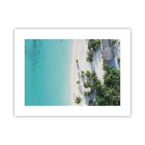 Poster - Een vakantie in het paradijs - 40x30 cm