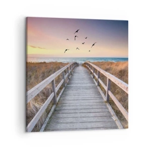 Schilderen op canvas - De ruimte voor opvliegen - 50x50 cm