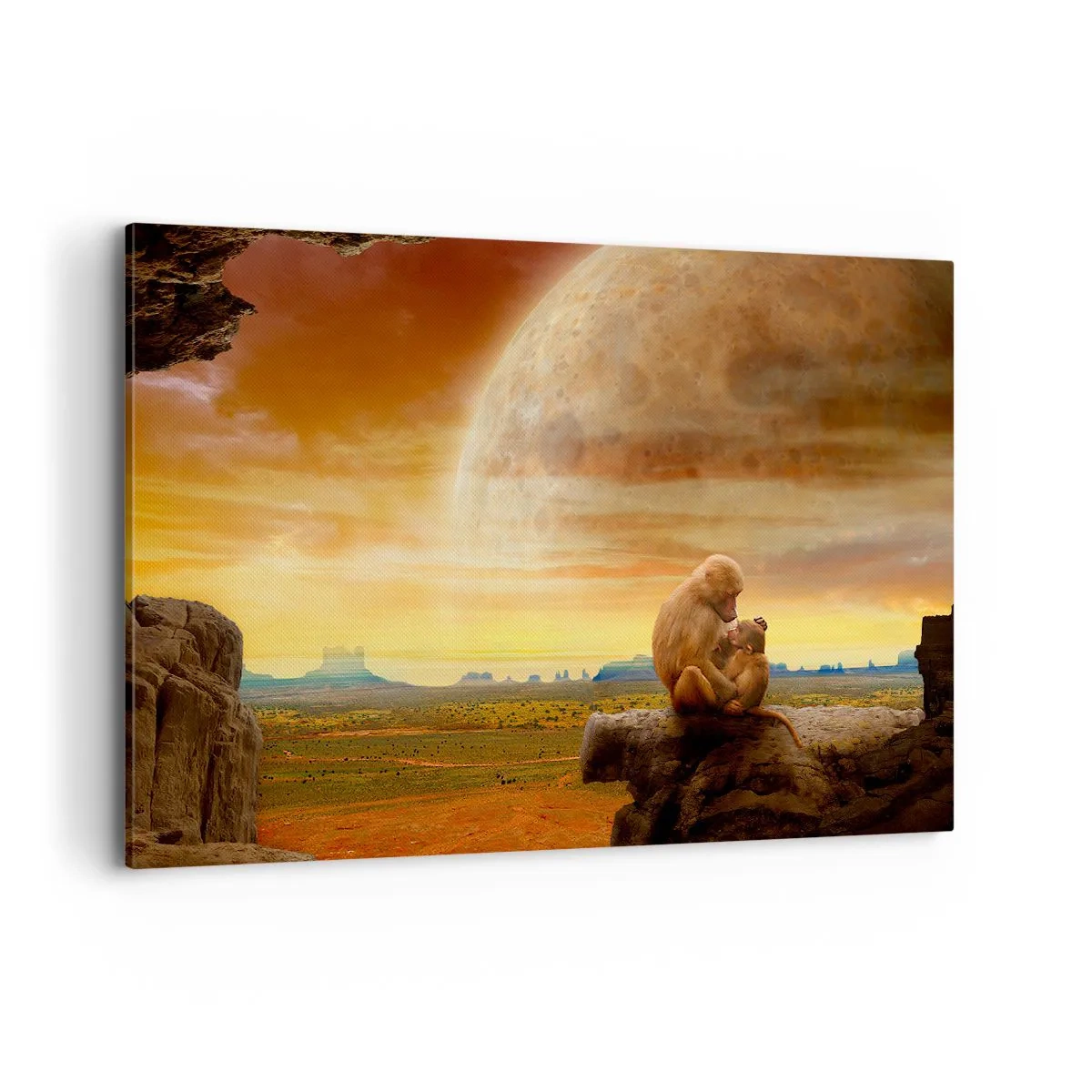 Schilderen op canvas - De liefde is overal hetzelfde - 120x80 cm