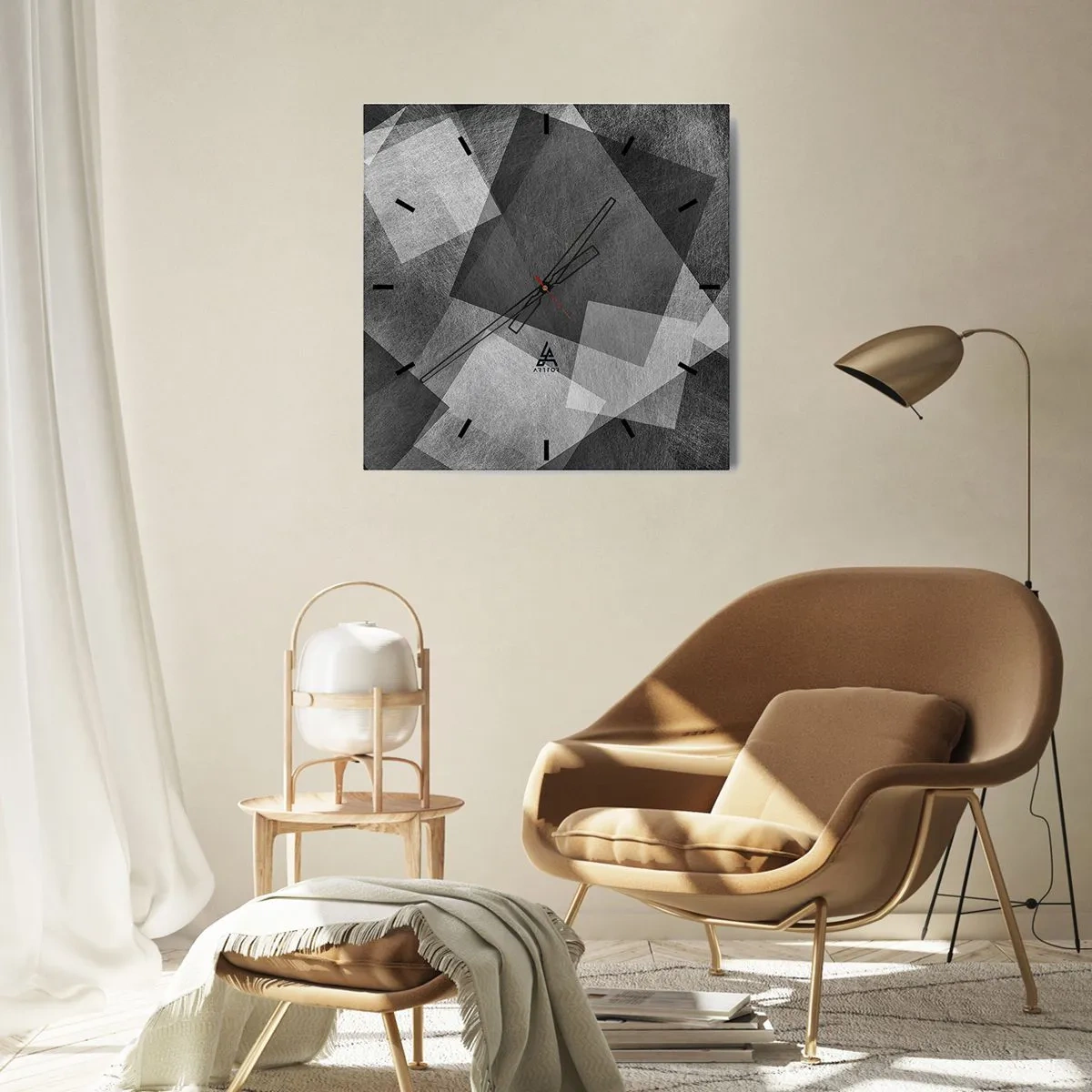 Wandklok - Klok - Het eeuwige symbool van duurzaamheid en orde - 40x40 cm