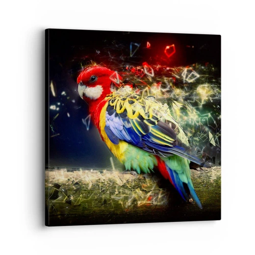 Schilderen op canvas - Boodschapper van uitstraling - 30x30 cm