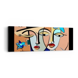 Schilderen op canvas - Picasso's randez-vous - 90x30 cm