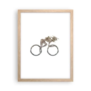 Een poster in een licht eiken lijst - Een prachtige machine - 30x40 cm