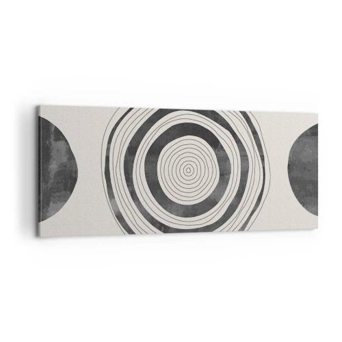 Schilderen op canvas - Wat belangrijk is, is wat er tussenin zit - 100x40 cm