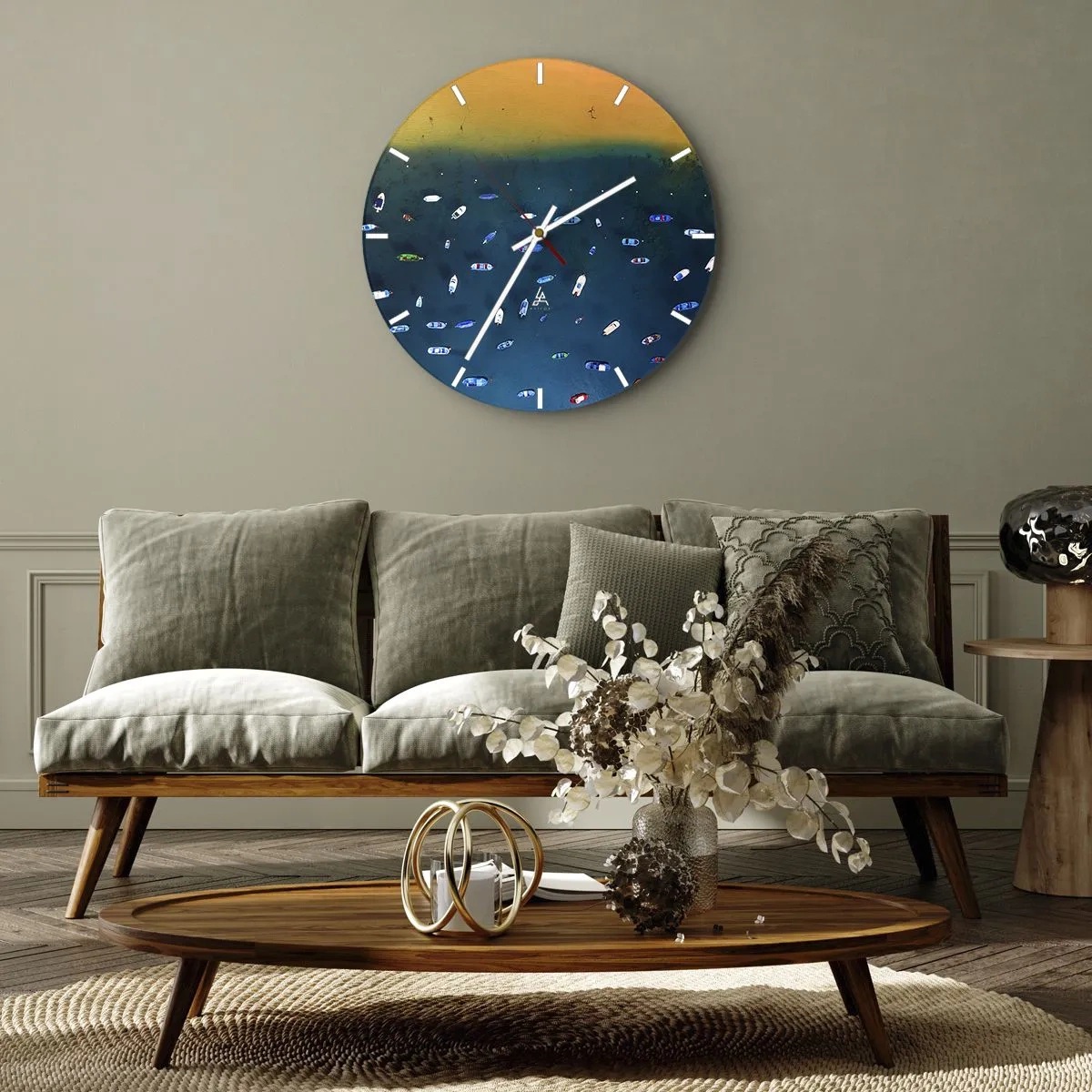 Wandklok - Klok - Vakantie spel - 40x40 cm