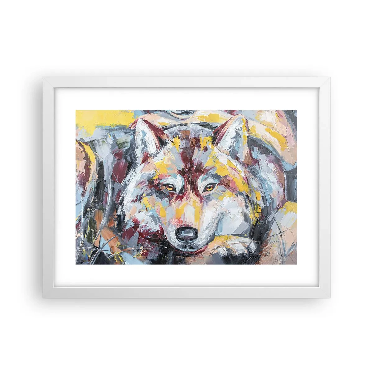 Poster in een witte lijst - Gemoedsrust onder dierbaren - 40x30 cm