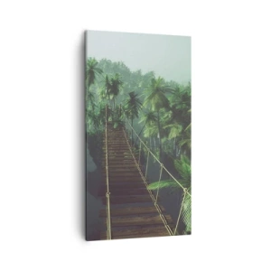 Schilderen op canvas - Over de branding van groen - 45x80 cm