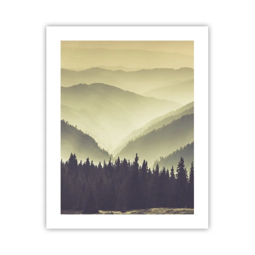 Poster - Achter de zeven bergen... - 40x50 cm