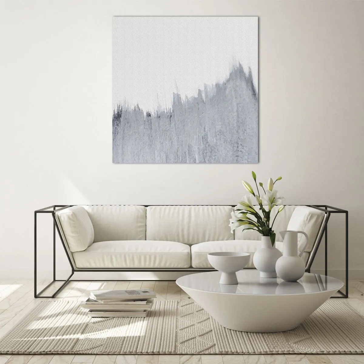 Schilderen op glas - Mysterieuze tekst - 30x30 cm