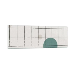 Schilderen op glas - Gevangen. Wij of zij? - 90x30 cm