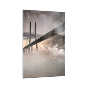 Schilderen op glas - Bij de rivier die niet bestaat - 70x100 cm