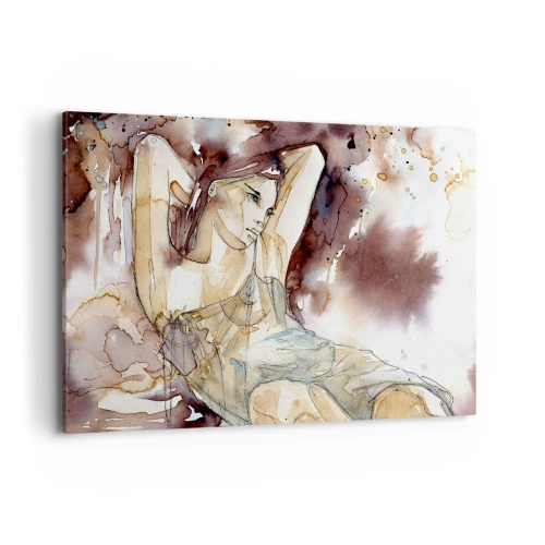 Schilderen op canvas - In een lila stemming - 120x80 cm