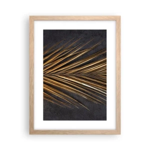 Een poster in een licht eiken lijst - Het goud van de tropen - 30x40 cm