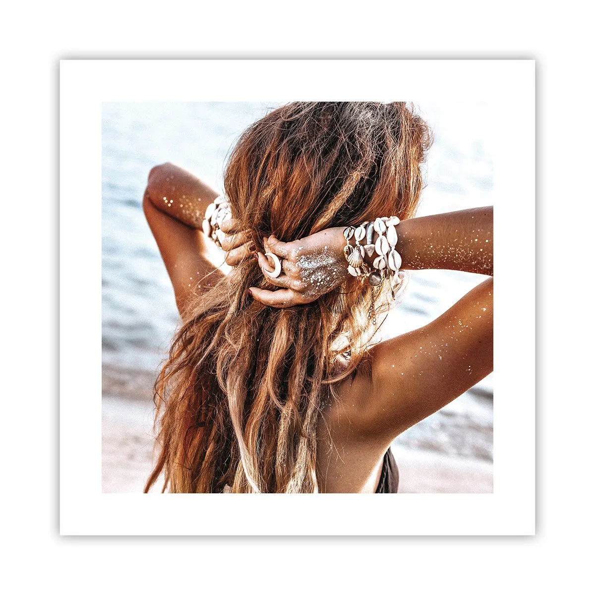 Poster - Een zusje van water en zon - 40x40 cm