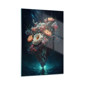 Schilderen op glas - Een vreemde tuin - 50x70 cm