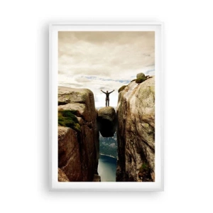 Poster in een witte lijst - Hoe gaat het met mij?! - 61x91 cm