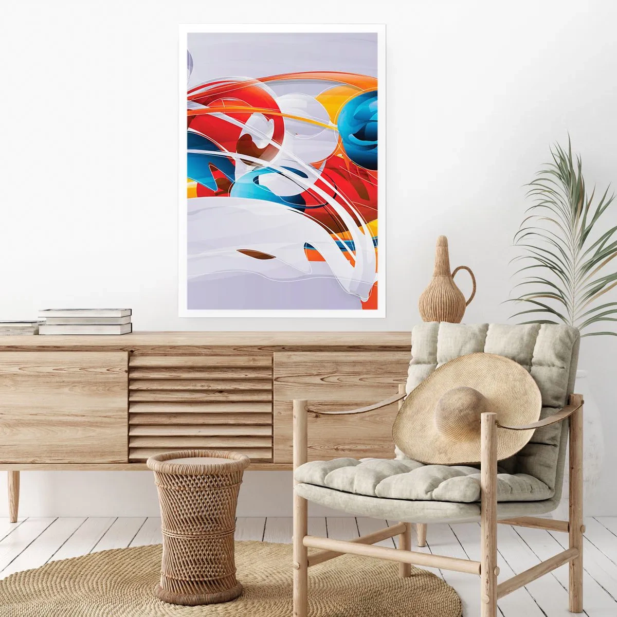 Poster - De dans van de elementen - 40x50 cm