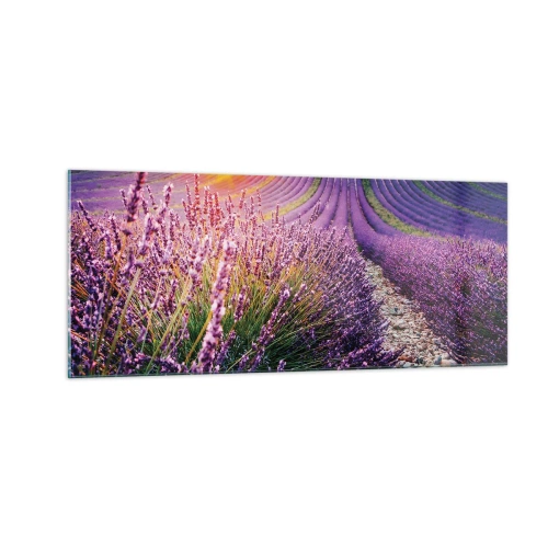 Schilderen op glas - Geurige korenvelden - 100x40 cm