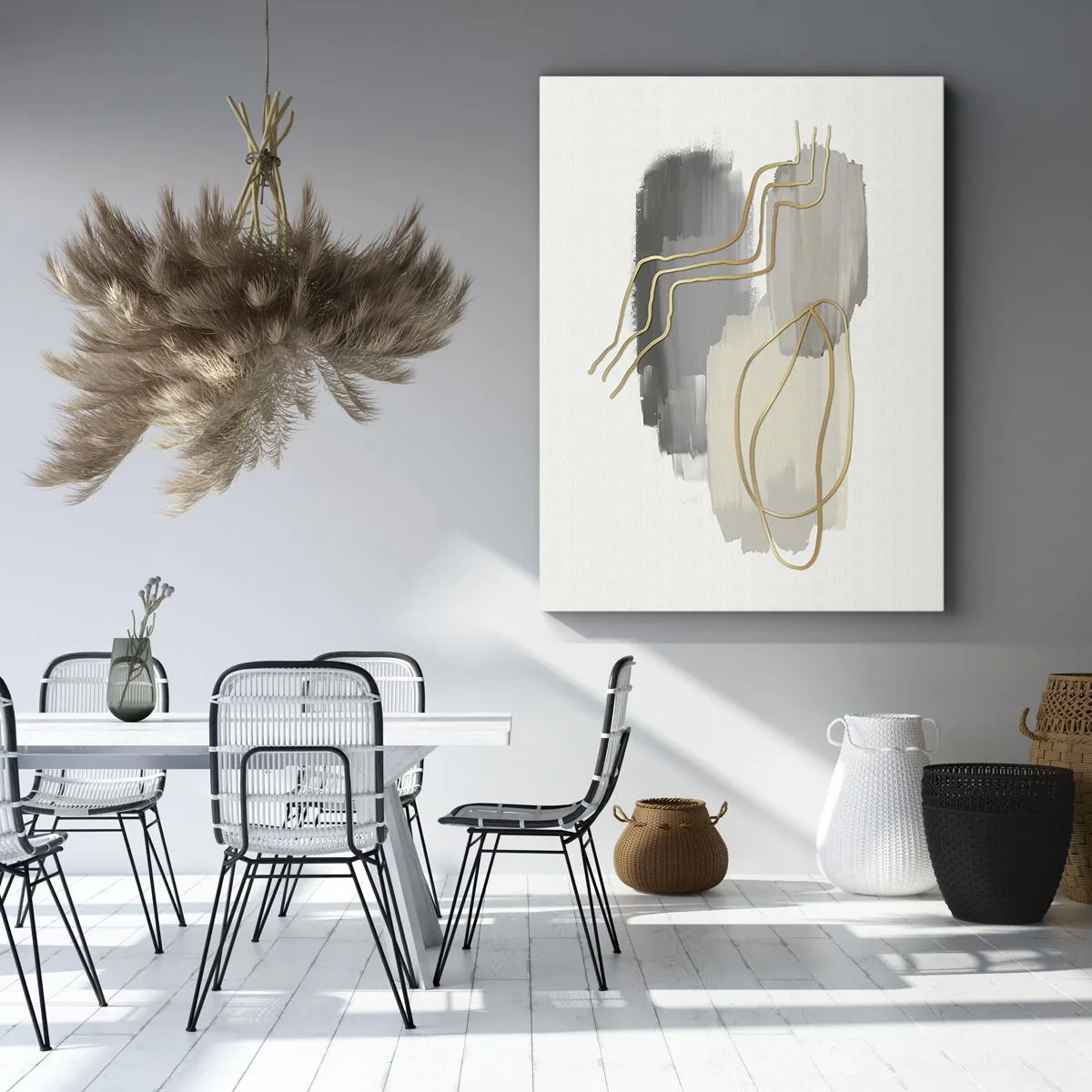 Schilderen op canvas - Duur en beweging - 45x80 cm