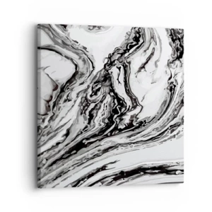 Schilderen op canvas - In het begin was er chaos - 30x30 cm