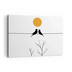 Schilderen op canvas - Nachtegalen avond - 100x70 cm