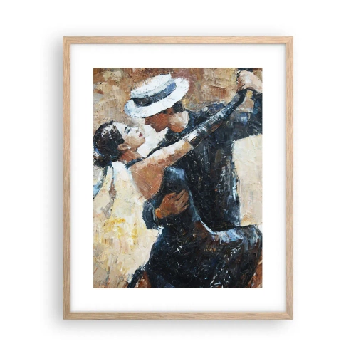 Een poster in een licht eiken lijst - A la Rudolf Valentino - 40x50 cm