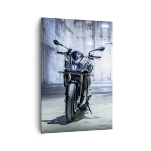 Schilderen op canvas - Voordat de motor brult - 70x100 cm