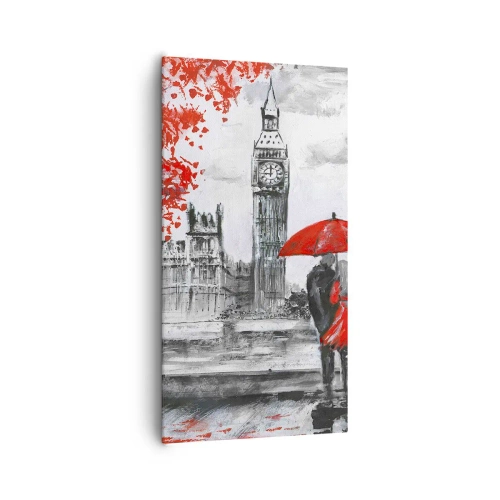 Schilderen op canvas - Verliefd op Londen - 65x120 cm