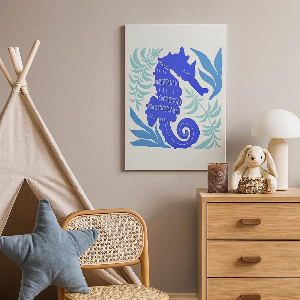 Schilderen op canvas - In een onderwaterweide - 50x70 cm