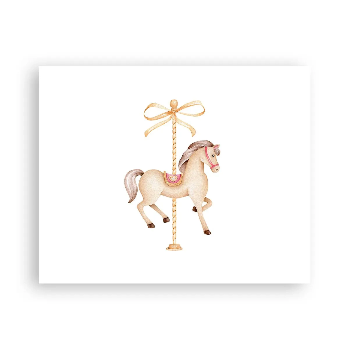 Poster - Een sierlijke draf - 50x40 cm